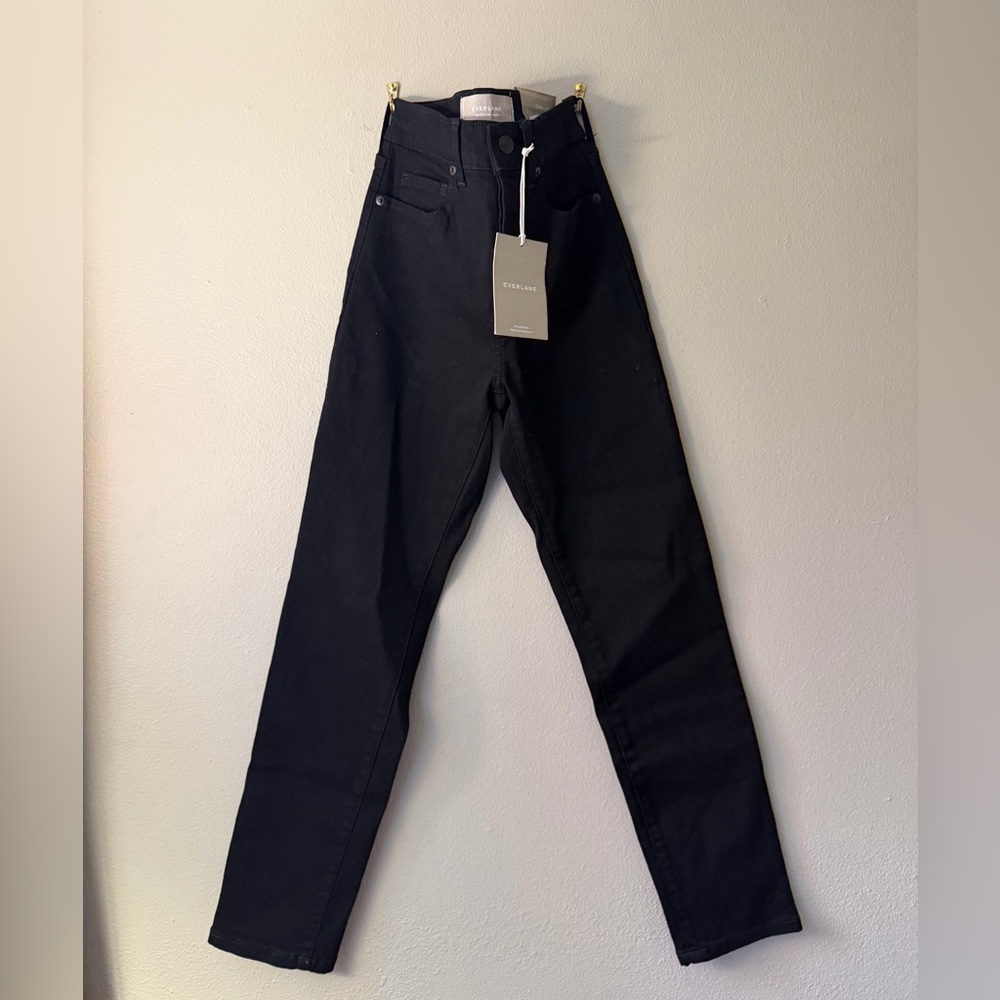 Everlane Black High Waisted Slim Jean